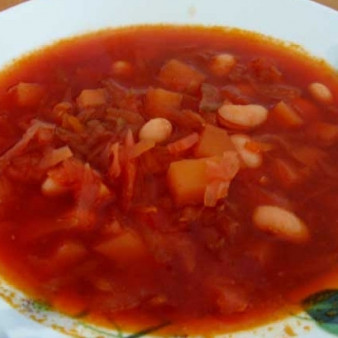 Диетический борщ без зажарки