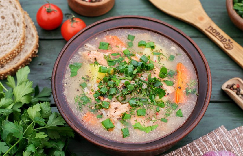 1. Этап. Уха на костре из лосося: Приятного аппетита!