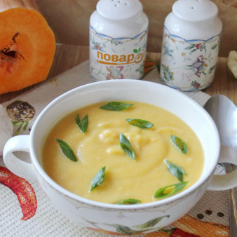 Суп-пюре из тыквы и цветной капусты