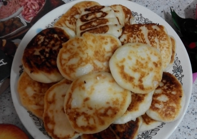 1. Этап. Сырники, как у Юлии Высоцкой: 3. Вот такие получаются вкусные сырнички!