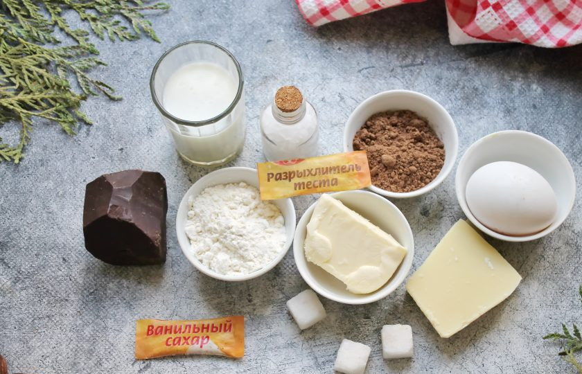 1. Этап. Торт Белые ночи: Подготовьте все необходимые ингредиенты для приготовления торта 