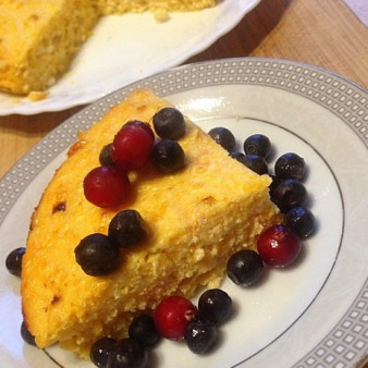 Тыквенно-творожный пирог ПП