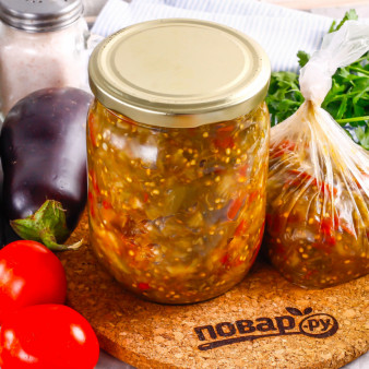 Баклажанная икра без уксуса