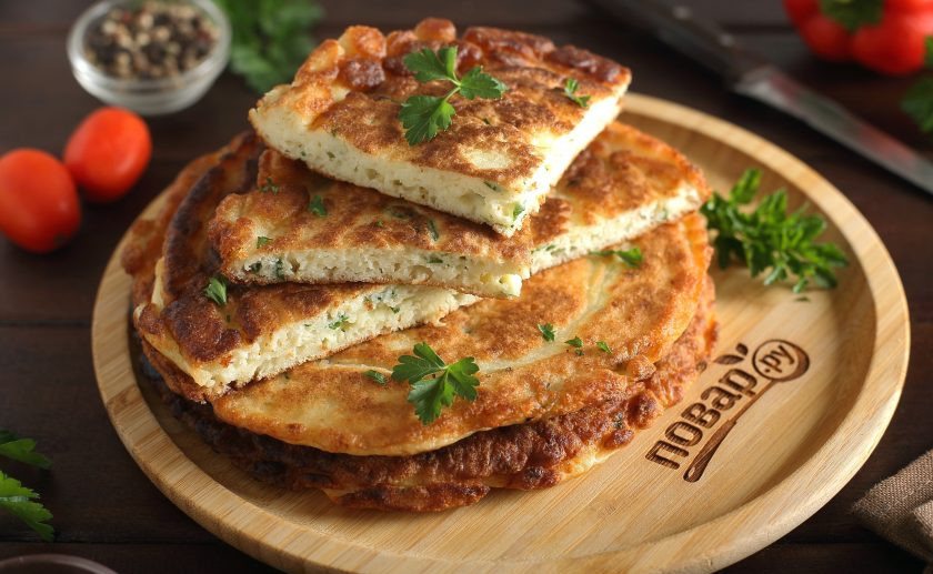 1. Этап. Ленивые хачапури на кефире: Ленивые хачапури на кефире готовы. Приятного аппетита!