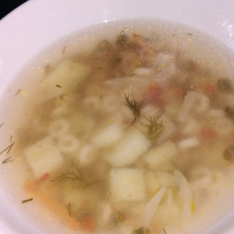 Постный суп за 30 минут