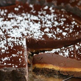 Торт с соленой карамелью