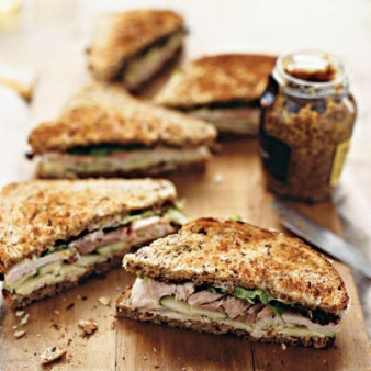 Turkey, Cheddar, and Green-Apple Sandwich
