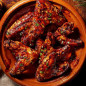 Air-fryer soy & cranberry chicken wings