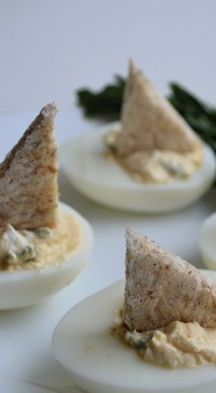 1. Этап. Закуска Парусники из яиц: Готовьте с удовольствием!