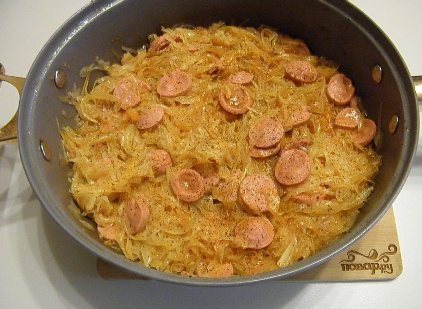 1. Этап. Солянка из квашеной капусты: Солянка из квашеной капусты готова.