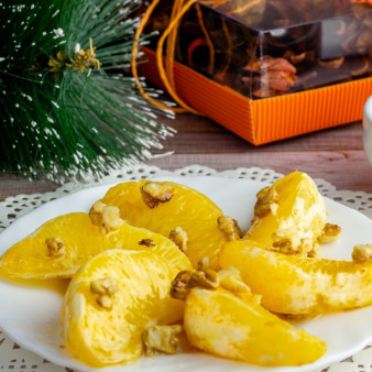 Апельсин в духовке с медом и корицей