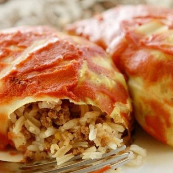Голубцы с мясом и рисом