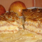 Пирог из манки с яблоками