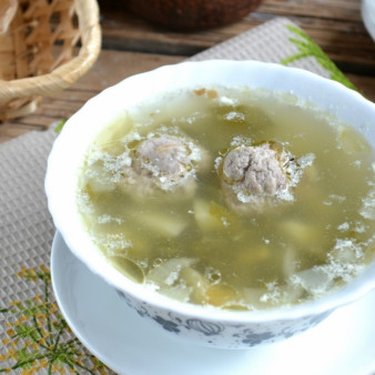 Суп щавелевый с фрикадельками