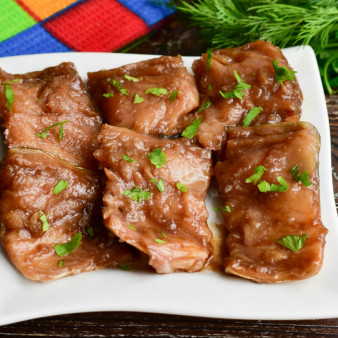 Маринованная скумбрия в соевом соусе