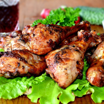 Шашлык из курицы в гранатовом соке