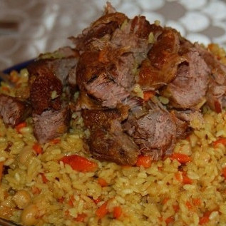 Плов со свиными ребрышками