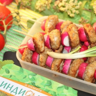 Шашлык из индейки в азиатском стиле