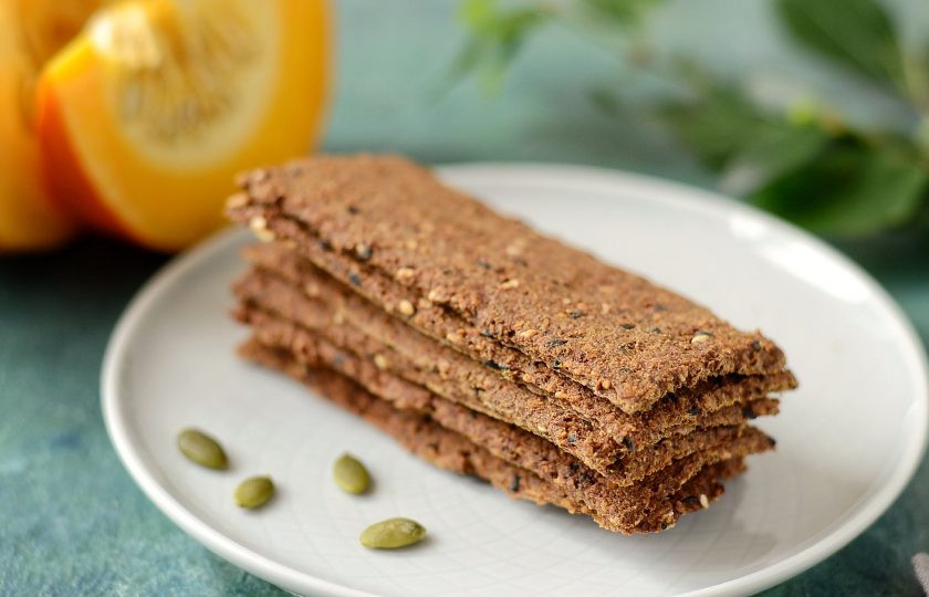 1. Этап. Льняные хлебцы с тыквой: Льняные хлебцы с тыквой готовы, приятного вам аппетита!