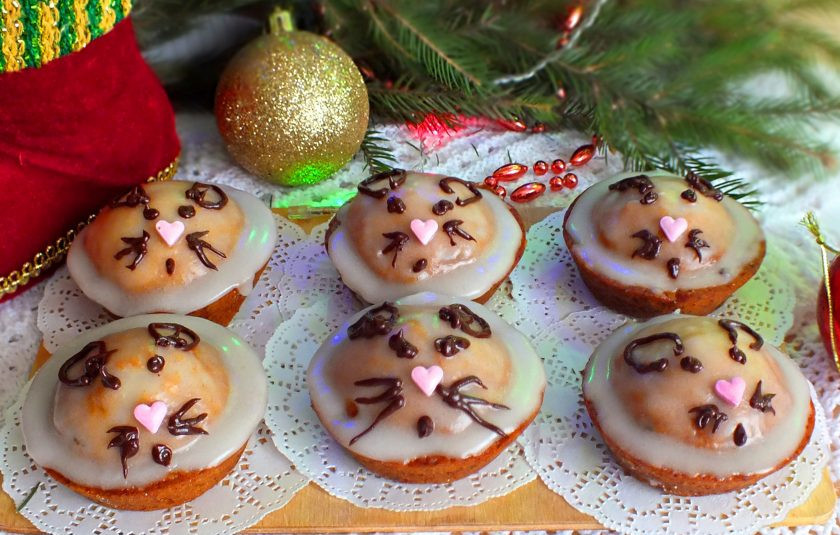 1. Этап. Кексики на Новый год Крысы: Приятного аппетита и отличного праздника!