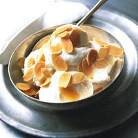 Ricotta Ice Cream with Honey and Almonds