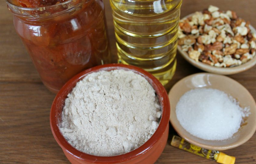 1. Этап. Постный грушевый пирог: Подготовим ингредиенты.