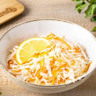 Капуста маринованная лимоном