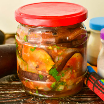 Баклажаны в медовой заливке