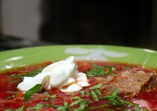 1. Этап. Вкусный борщ с говядиной: Приятного аппетита!