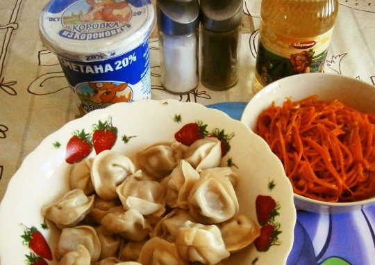 1. Этап. Пельмени на пару: 3. Готово! Приятного аппетита!