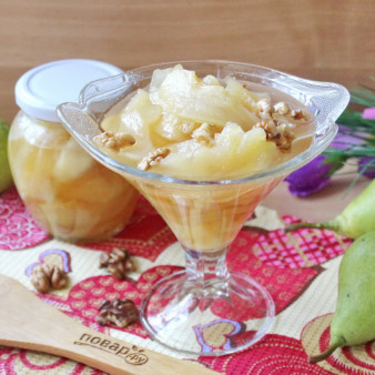 Варенье из груш с орехами