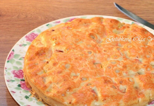 1. Этап. Пирог солнечный: 12. Выпекаем пирог до сухой лучины. Примерно 40 мин. Ориентируетесь по своей духовке.