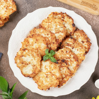 Рисовые оладьи с творогом