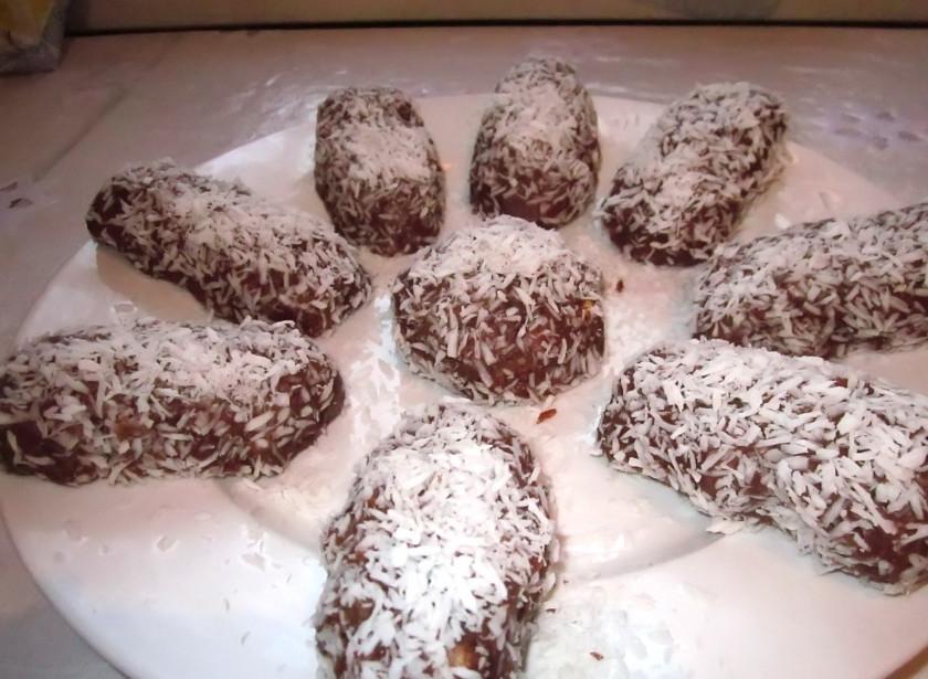 1. Этап. Шоколадная Картошка: По желанию можете обвалять 