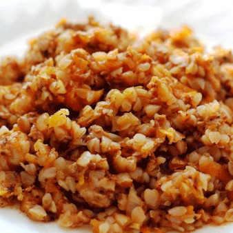 Гречка с фаршем в мультиварке