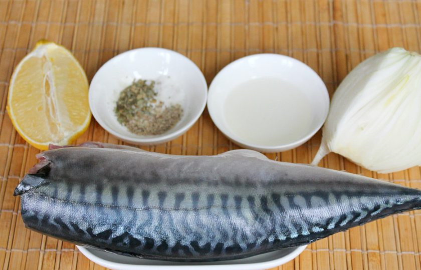 1. Этап. Скумбрия под маринадом в духовке: Подготовим ингредиенты.