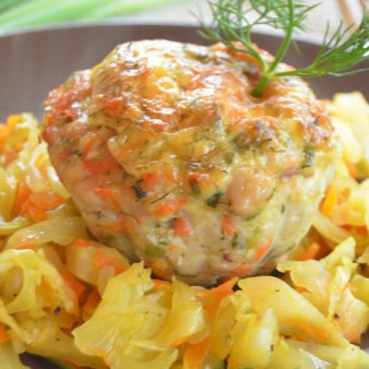 Маффины из индейки с укропом