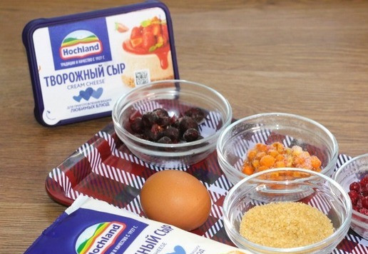 1. Этап. Пирог с кремом и мелкими ягодами: 8. Продукты для приготовления крема.