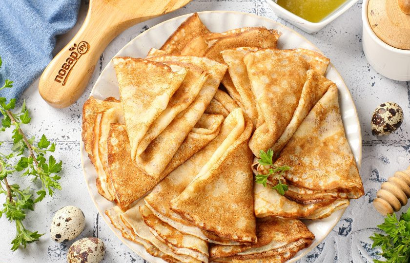 1. Этап. Блины из перепелиных яиц: Блины из перепелиных яиц готовы. Приятного аппетита!