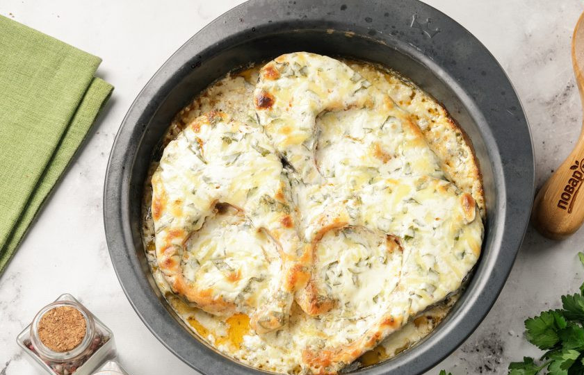 1. Этап. Форель запечённая в сырном соусе: Форель запечённая в сырном соусе готова.