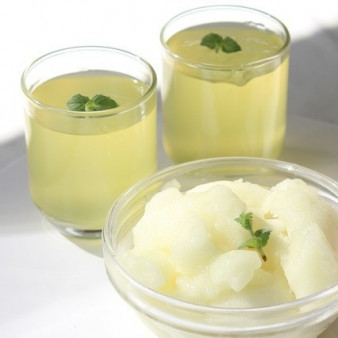 Желе и сорбет Мохито