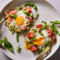 Baked Eggs & Zoodle Bundles