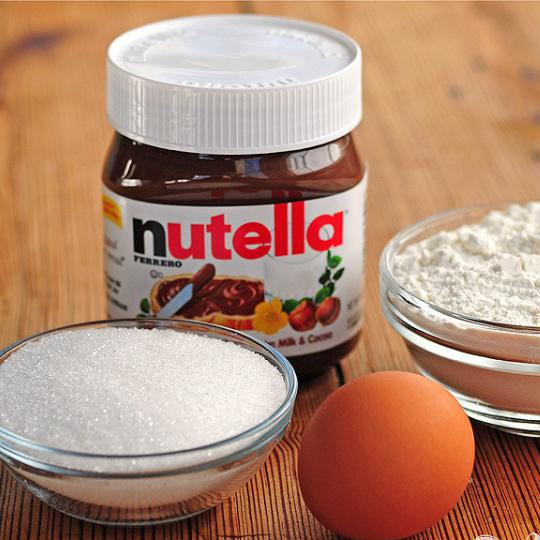 1. Этап. Печенье из крема Nutella: Ингредиенты.