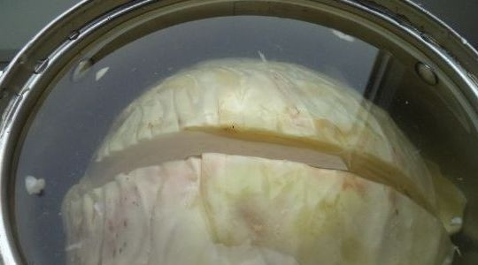 1. Этап. Капуста Чим чи: Через 5 часов капусту переверните.