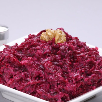 Свекла с чесноком и майонезом