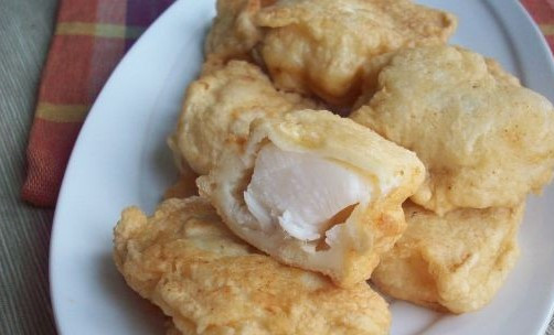 1. Этап. Жареная треска в кляре: Вот теперь наша рыбка готова, и я хочу заметить, что она одинаково вкусная и в горячем, и в холодном виде. Приятного вам аппетита!