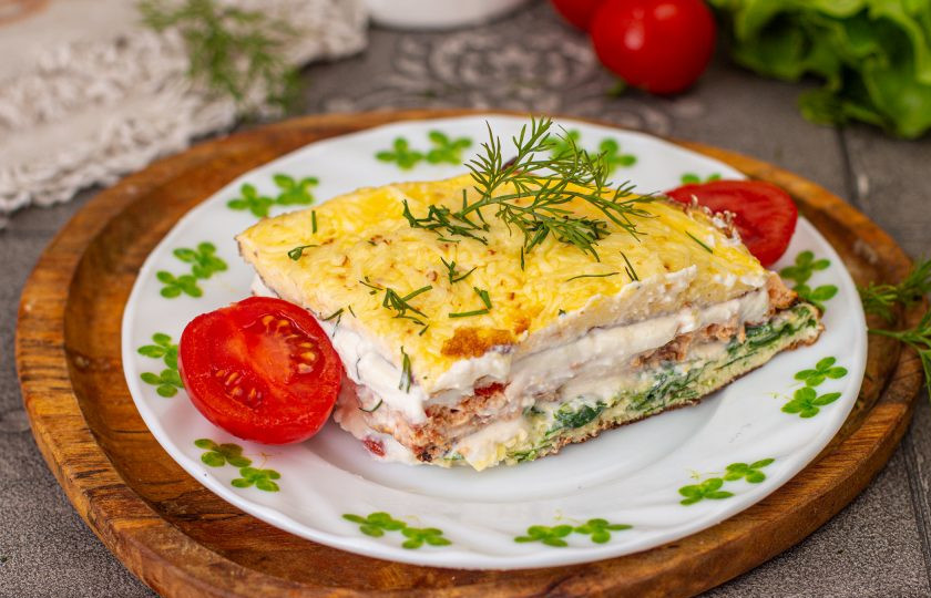 1. Этап. Трёхслойный торт-омлет: Приятного аппетита!