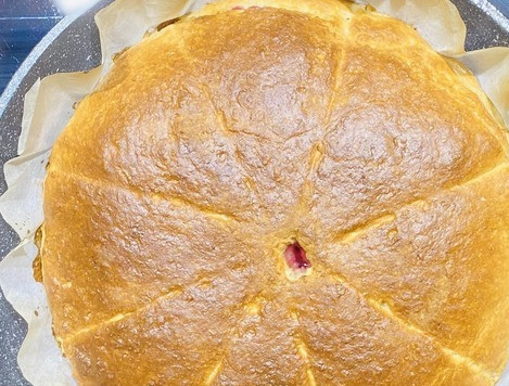 1. Этап. Сконы из цельнозерновой муки со сливой: Из духовки