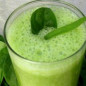 Зеленый витаминный напиток с семенами льна