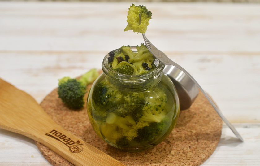 1. Этап. Маринованная брокколи: 7. Приятного аппетита!